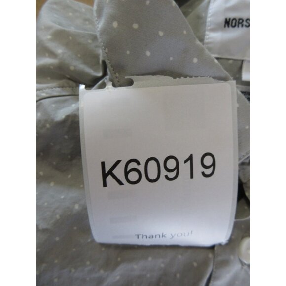 Nors e Projects Shirt Large Button Down Polka Dots Pocket Classic * - Picture 12 of 12